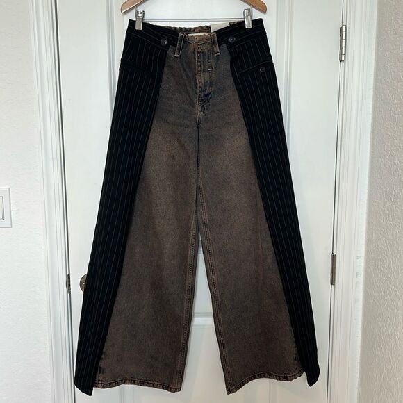 SOLD ON DEPOP Free People We The Free Gwyneth Jeans Size 26 NWT - Picture 3 of 11